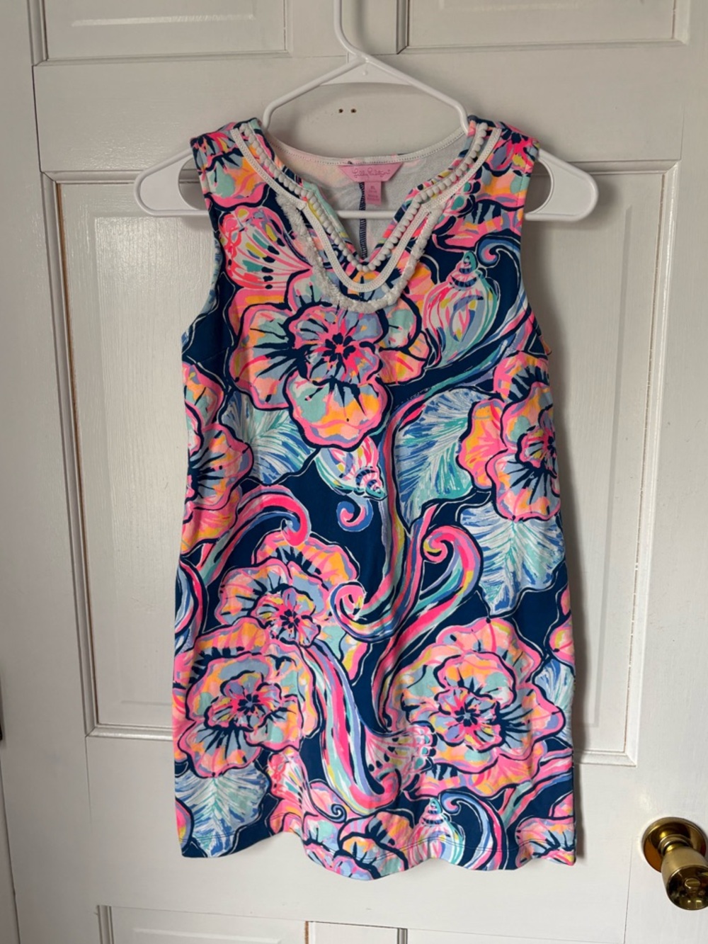 Lilly Pulitzer Mini Harper Shift Dress Sleeveless Floral Flamingo, Size XL